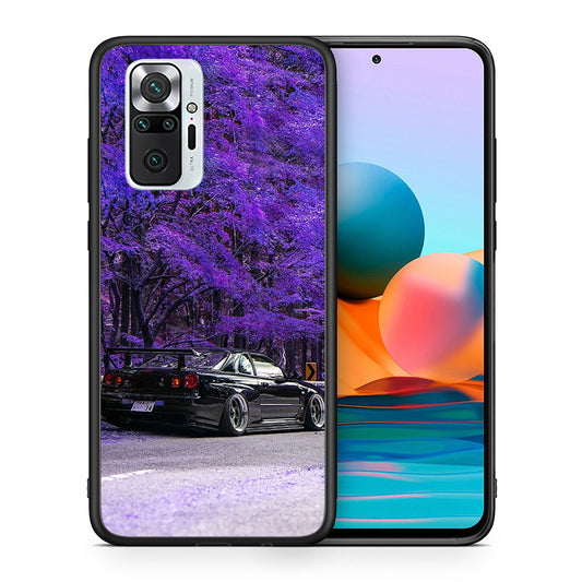 Θήκη Αγίου Βαλεντίνου Xiaomi Redmi Note 10 Pro Super Car από τη Smartfits με σχέδιο στο πίσω μέρος και μαύρο περίβλημα | Xiaomi Redmi Note 10 Pro Super Car case with colorful back and black bezels