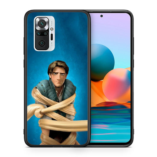Θήκη Αγίου Βαλεντίνου Xiaomi Redmi Note 10 Pro Tangled 1 από τη Smartfits με σχέδιο στο πίσω μέρος και μαύρο περίβλημα | Xiaomi Redmi Note 10 Pro Tangled 1 case with colorful back and black bezels