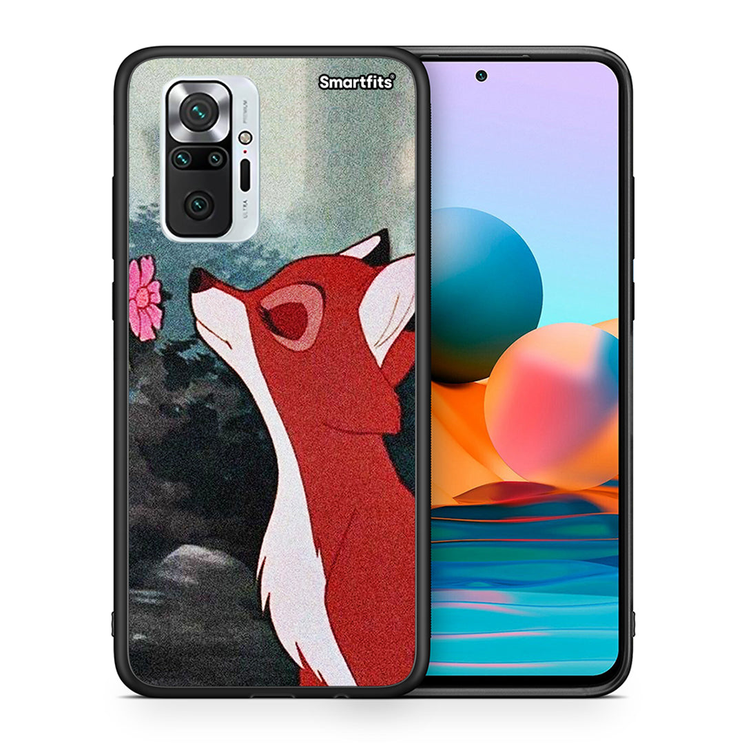 Θήκη Xiaomi Redmi Note 10 Pro Tod And Vixey Love 2 από τη Smartfits με σχέδιο στο πίσω μέρος και μαύρο περίβλημα | Xiaomi Redmi Note 10 Pro Tod And Vixey Love 2 case with colorful back and black bezels