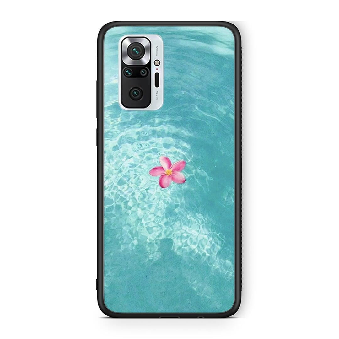 Xiaomi Redmi Note 10 Pro Water Flower Θήκη από τη Smartfits με σχέδιο στο πίσω μέρος και μαύρο περίβλημα | Smartphone case with colorful back and black bezels by Smartfits