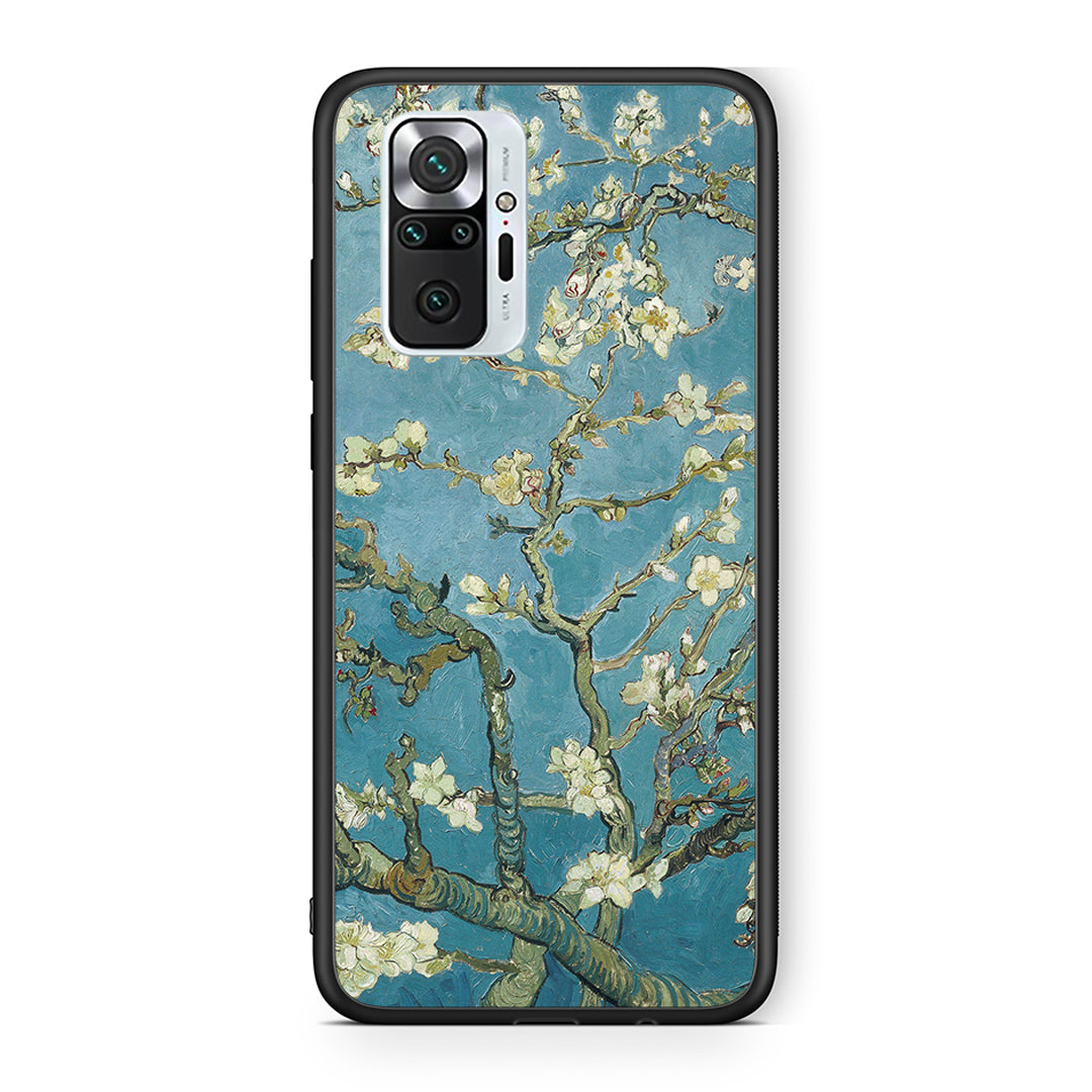 Xiaomi Redmi Note 10 Pro White Blossoms θήκη από τη Smartfits με σχέδιο στο πίσω μέρος και μαύρο περίβλημα | Smartphone case with colorful back and black bezels by Smartfits