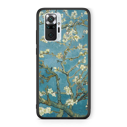 Xiaomi Redmi Note 10 Pro White Blossoms θήκη από τη Smartfits με σχέδιο στο πίσω μέρος και μαύρο περίβλημα | Smartphone case with colorful back and black bezels by Smartfits