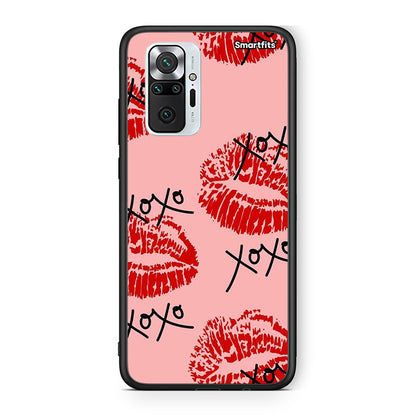 Xiaomi Redmi Note 10 Pro XOXO Lips θήκη από τη Smartfits με σχέδιο στο πίσω μέρος και μαύρο περίβλημα | Smartphone case with colorful back and black bezels by Smartfits