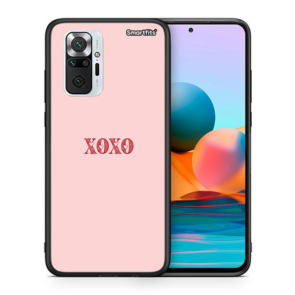 Θήκη Xiaomi Redmi Note 10 Pro XOXO Love από τη Smartfits με σχέδιο στο πίσω μέρος και μαύρο περίβλημα | Xiaomi Redmi Note 10 Pro XOXO Love case with colorful back and black bezels