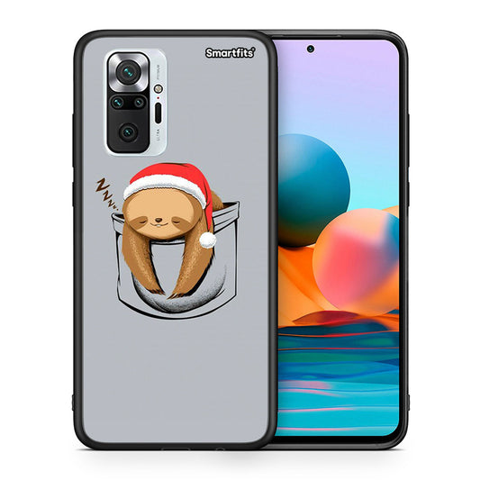 Θήκη Xiaomi Redmi Note 10 Pro Xmas Zzzz από τη Smartfits με σχέδιο στο πίσω μέρος και μαύρο περίβλημα | Xiaomi Redmi Note 10 Pro Xmas Zzzz case with colorful back and black bezels