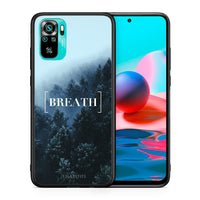 Thumbnail for Θήκη Xiaomi Redmi Note 10 Breath Quote από τη Smartfits με σχέδιο στο πίσω μέρος και μαύρο περίβλημα | Xiaomi Redmi Note 10 Breath Quote case with colorful back and black bezels