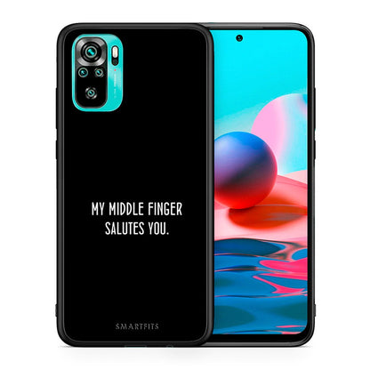 Θήκη Xiaomi Redmi Note 10 Salute από τη Smartfits με σχέδιο στο πίσω μέρος και μαύρο περίβλημα | Xiaomi Redmi Note 10 Salute case with colorful back and black bezels