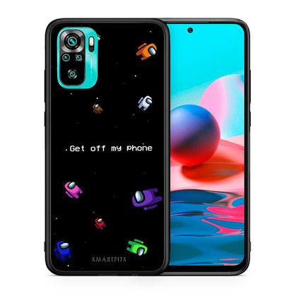 Θήκη Xiaomi Redmi Note 10 AFK Text από τη Smartfits με σχέδιο στο πίσω μέρος και μαύρο περίβλημα | Xiaomi Redmi Note 10 AFK Text case with colorful back and black bezels