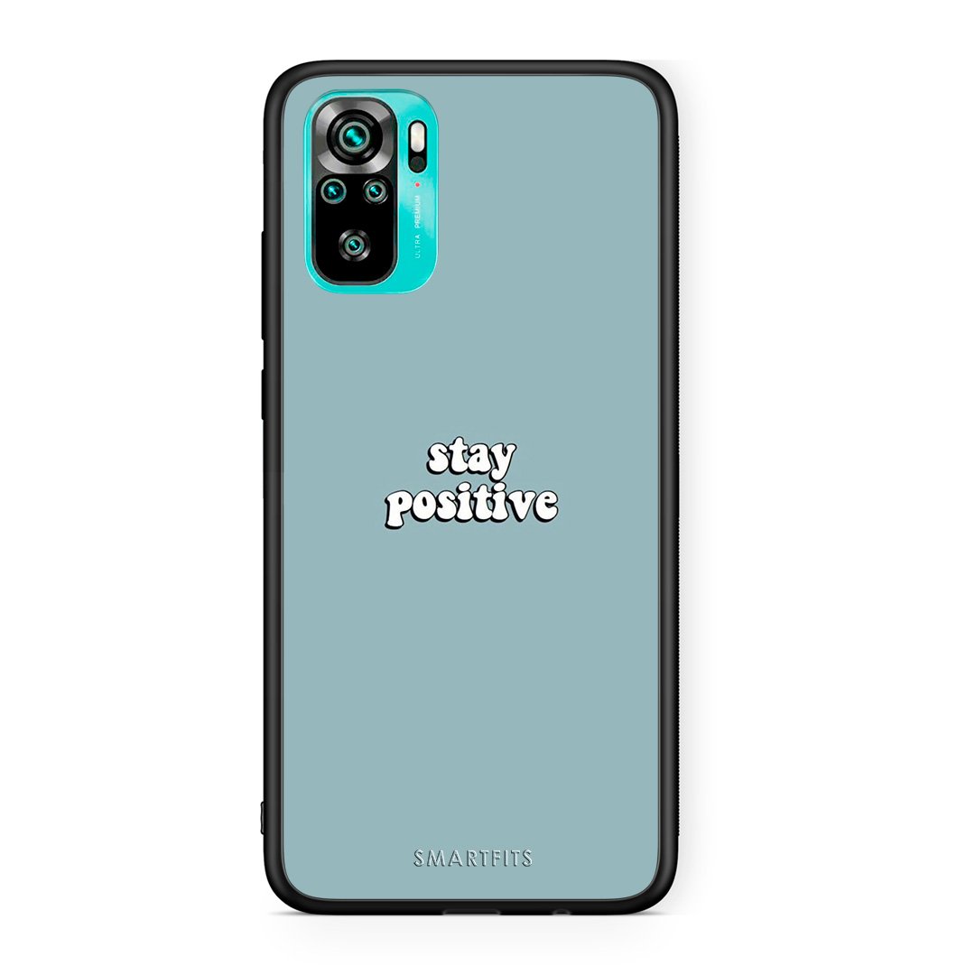 4 - Xiaomi Redmi Note 10 Positive Text case, cover, bumper