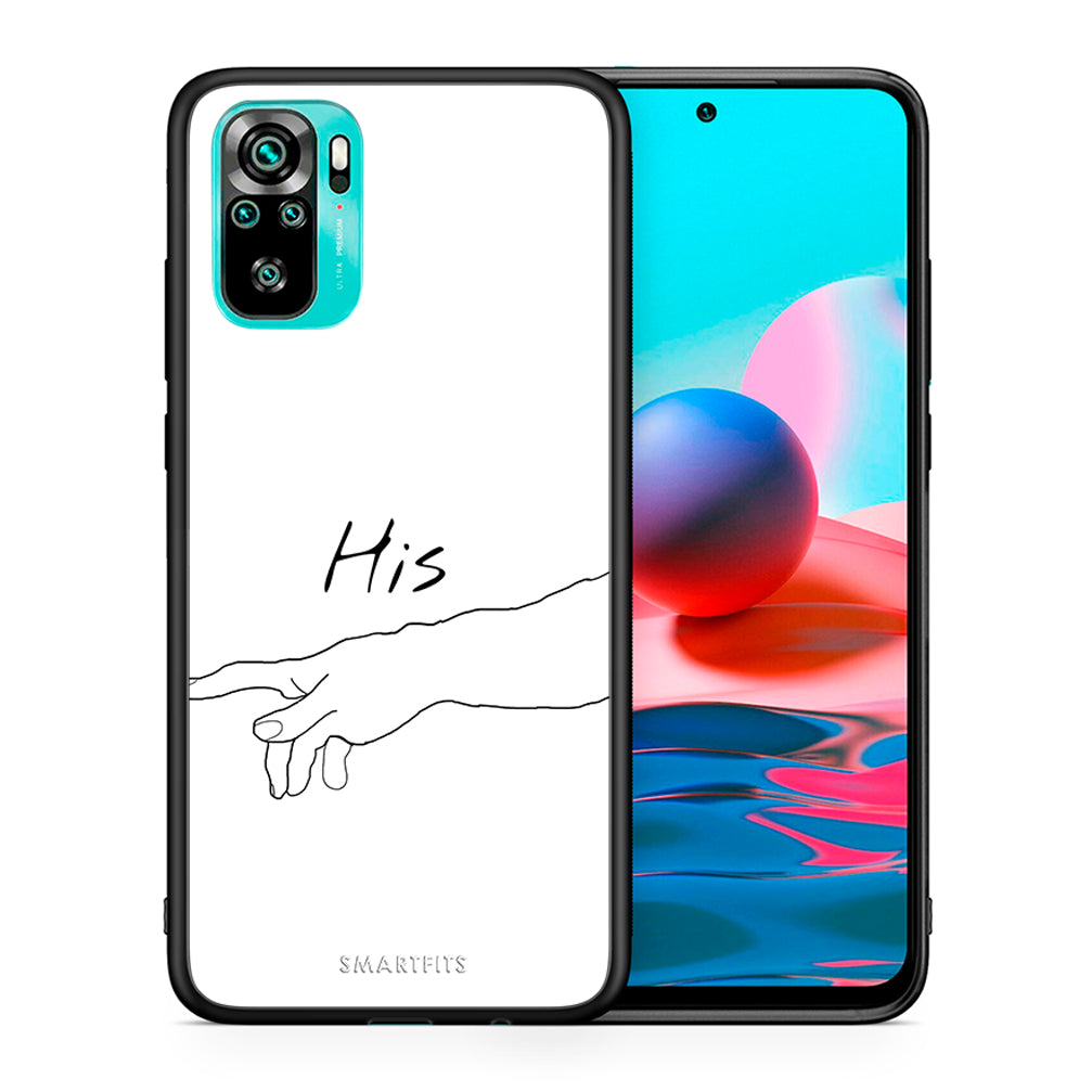 Θήκη Αγίου Βαλεντίνου Xiaomi Redmi Note 10 Aeshetic Love 2 από τη Smartfits με σχέδιο στο πίσω μέρος και μαύρο περίβλημα | Xiaomi Redmi Note 10 Aeshetic Love 2 case with colorful back and black bezels