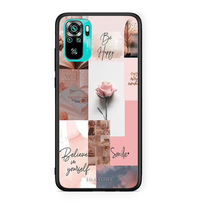 Xiaomi Redmi Note 10 Aesthetic Collage θήκη από τη Smartfits με σχέδιο στο πίσω μέρος και μαύρο περίβλημα | Smartphone case with colorful back and black bezels by Smartfits