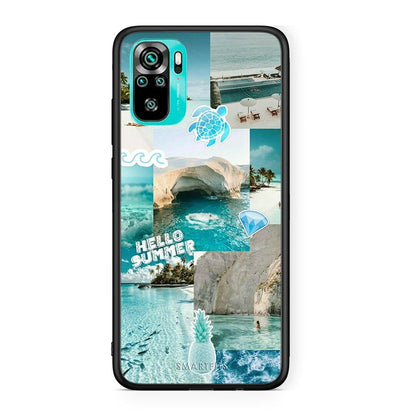 Xiaomi Redmi Note 10 Aesthetic Summer Θήκη από τη Smartfits με σχέδιο στο πίσω μέρος και μαύρο περίβλημα | Smartphone case with colorful back and black bezels by Smartfits
