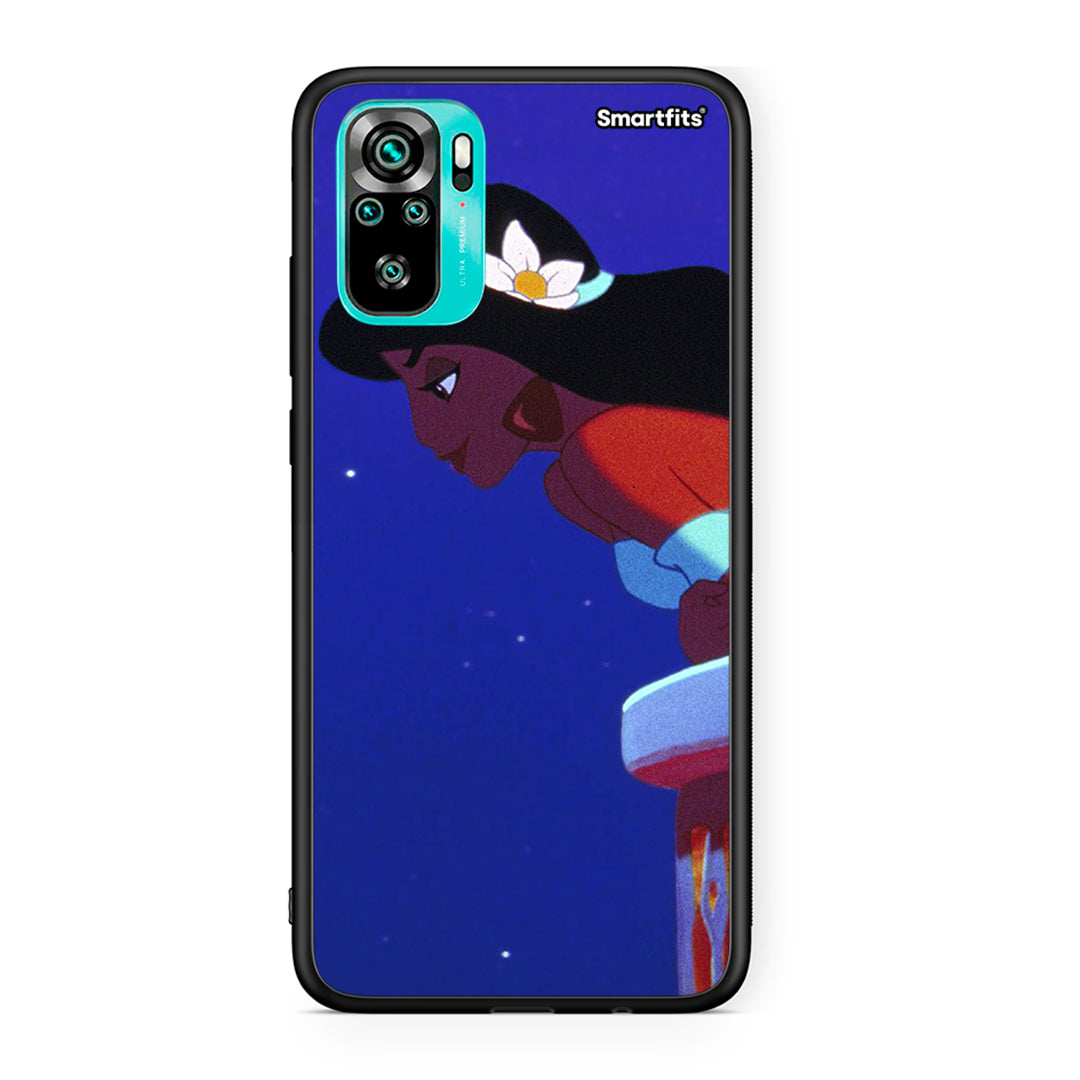 Xiaomi Redmi Note 10 Alladin And Jasmine Love 2 θήκη από τη Smartfits με σχέδιο στο πίσω μέρος και μαύρο περίβλημα | Smartphone case with colorful back and black bezels by Smartfits