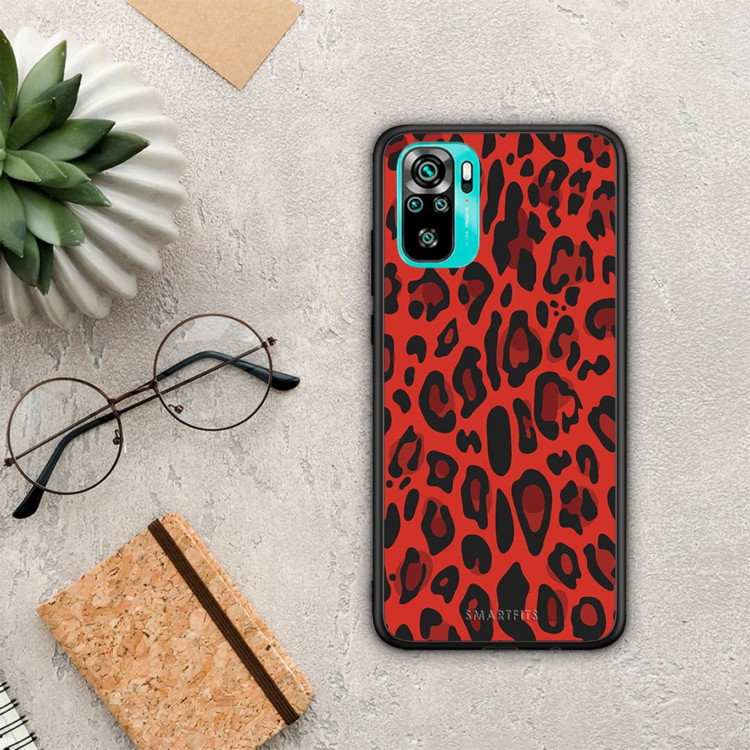 Animal Red Leopard - Xiaomi Poco M5s θήκη
