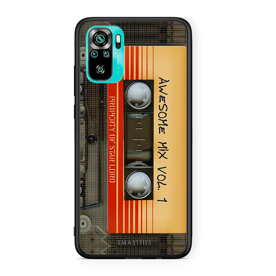 Xiaomi Redmi Note 10 Awesome Mix θήκη από τη Smartfits με σχέδιο στο πίσω μέρος και μαύρο περίβλημα | Smartphone case with colorful back and black bezels by Smartfits