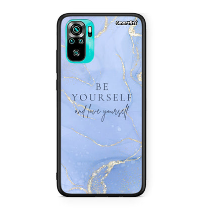 Xiaomi Redmi Note 10 Be Yourself θήκη από τη Smartfits με σχέδιο στο πίσω μέρος και μαύρο περίβλημα | Smartphone case with colorful back and black bezels by Smartfits