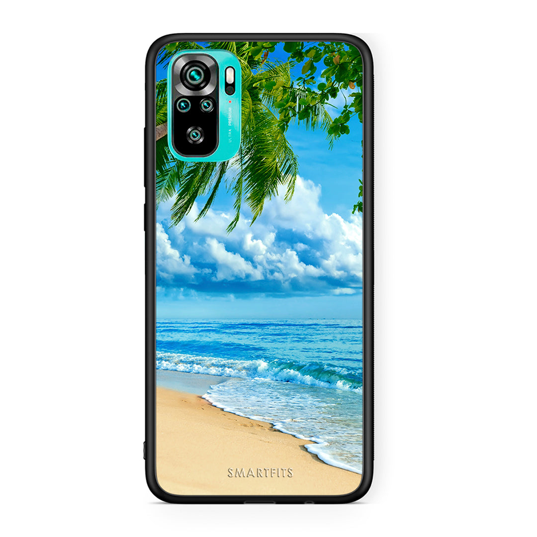 Xiaomi Redmi Note 10 Beautiful Beach θήκη από τη Smartfits με σχέδιο στο πίσω μέρος και μαύρο περίβλημα | Smartphone case with colorful back and black bezels by Smartfits