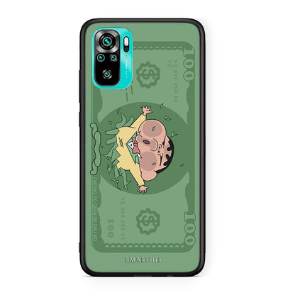 Xiaomi Redmi Note 10 Big Money Θήκη Αγίου Βαλεντίνου από τη Smartfits με σχέδιο στο πίσω μέρος και μαύρο περίβλημα | Smartphone case with colorful back and black bezels by Smartfits