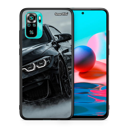 Θήκη Xiaomi Redmi Note 10 Black BMW από τη Smartfits με σχέδιο στο πίσω μέρος και μαύρο περίβλημα | Xiaomi Redmi Note 10 Black BMW case with colorful back and black bezels