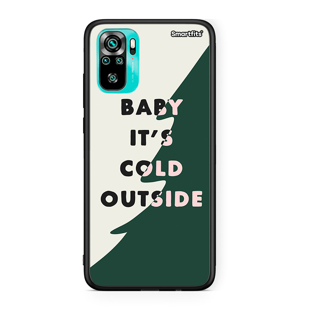 Xiaomi Redmi Note 10 Cold Outside θήκη από τη Smartfits με σχέδιο στο πίσω μέρος και μαύρο περίβλημα | Smartphone case with colorful back and black bezels by Smartfits