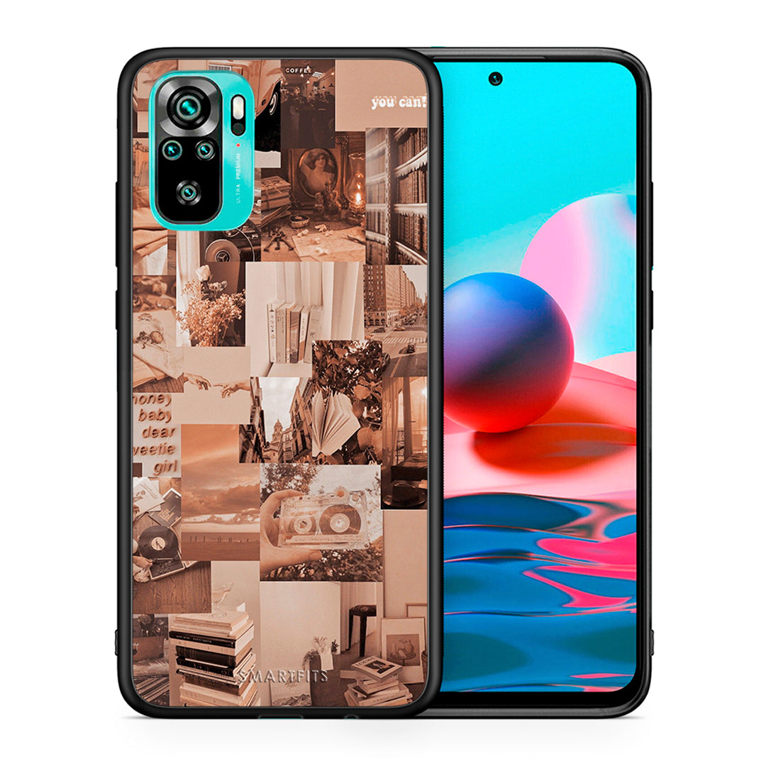 Θήκη Αγίου Βαλεντίνου Xiaomi Redmi Note 10 Collage You Can από τη Smartfits με σχέδιο στο πίσω μέρος και μαύρο περίβλημα | Xiaomi Redmi Note 10 Collage You Can case with colorful back and black bezels