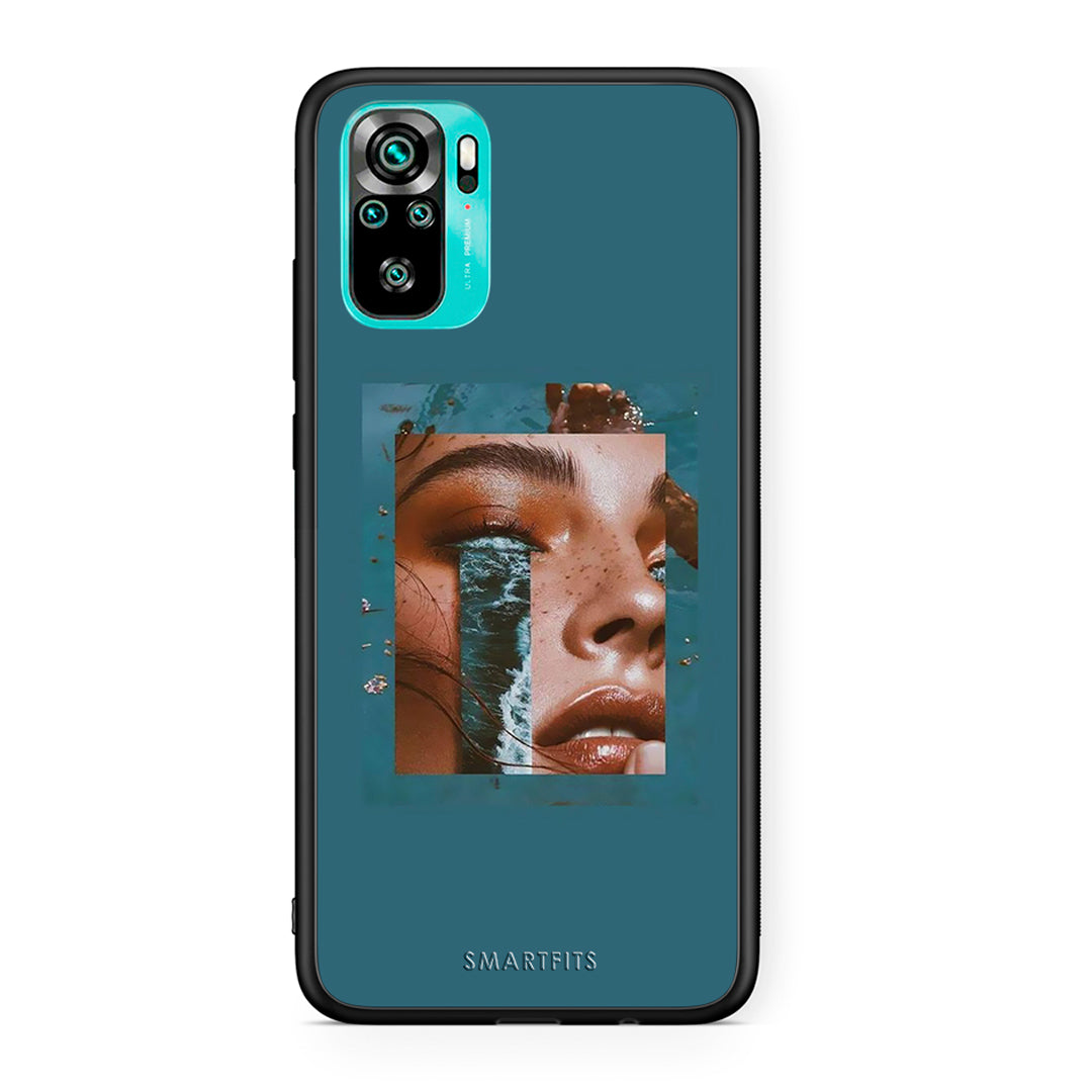 Xiaomi Redmi Note 10 Cry An Ocean θήκη από τη Smartfits με σχέδιο στο πίσω μέρος και μαύρο περίβλημα | Smartphone case with colorful back and black bezels by Smartfits