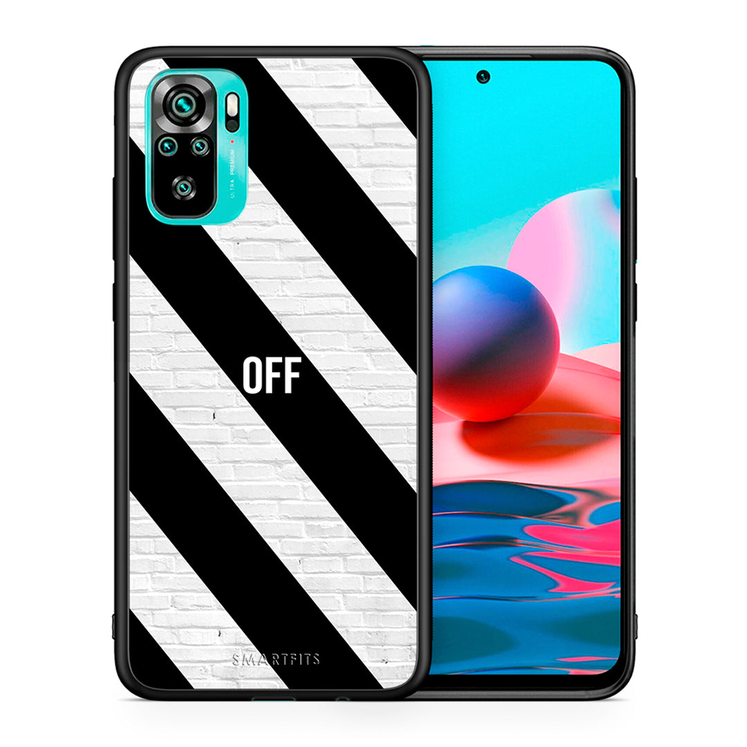 Θήκη Xiaomi Redmi Note 10 Get Off από τη Smartfits με σχέδιο στο πίσω μέρος και μαύρο περίβλημα | Xiaomi Redmi Note 10 Get Off case with colorful back and black bezels