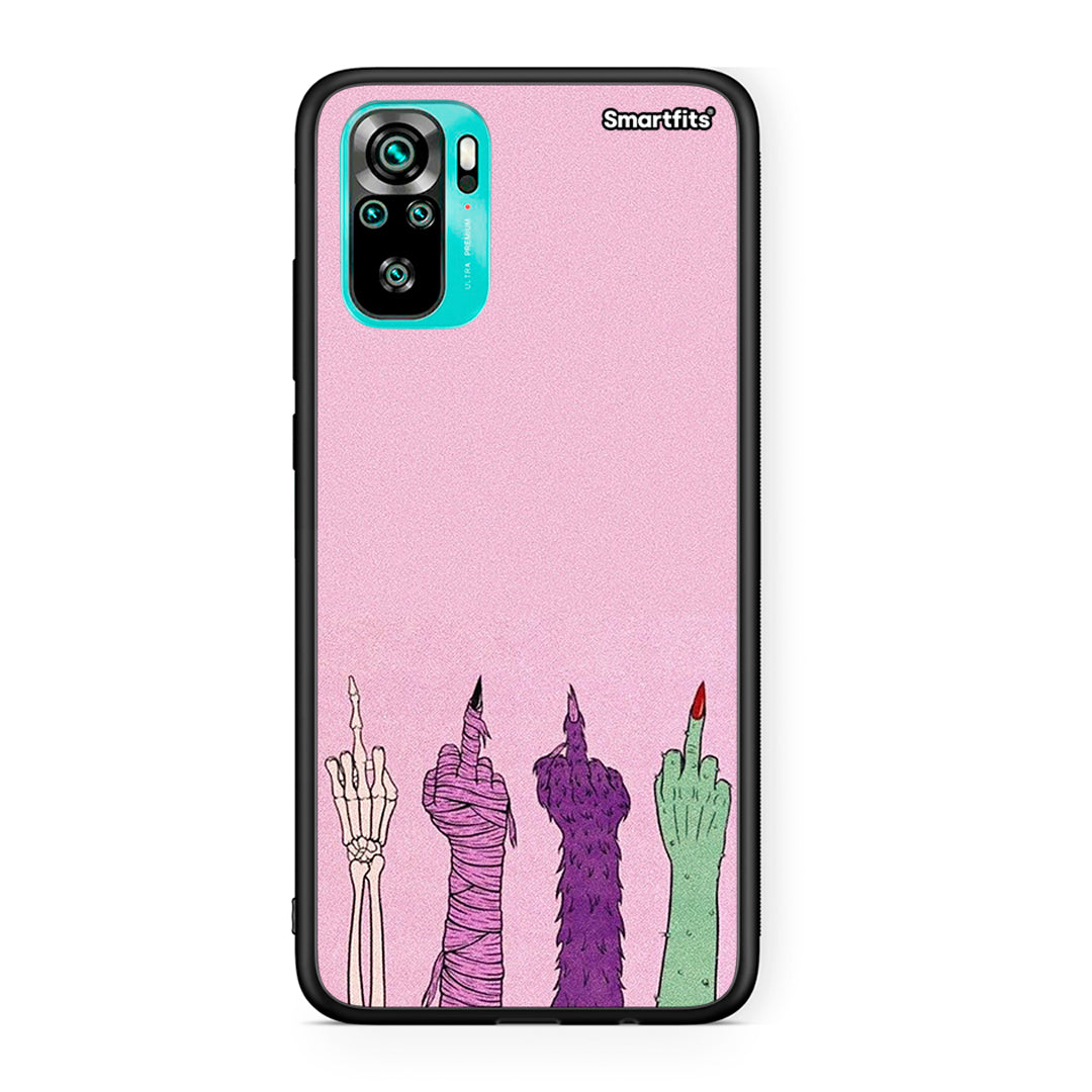 Xiaomi Redmi Note 10 Halloween Be A Lady Θήκη από τη Smartfits με σχέδιο στο πίσω μέρος και μαύρο περίβλημα | Smartphone case with colorful back and black bezels by Smartfits