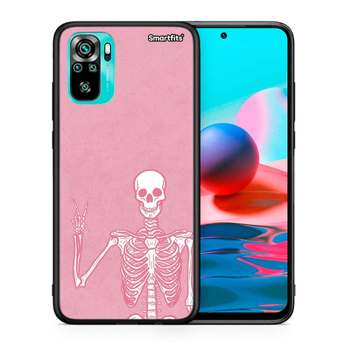 Θήκη Xiaomi Redmi Note 10 Halloween Motivation από τη Smartfits με σχέδιο στο πίσω μέρος και μαύρο περίβλημα | Xiaomi Redmi Note 10 Halloween Motivation case with colorful back and black bezels