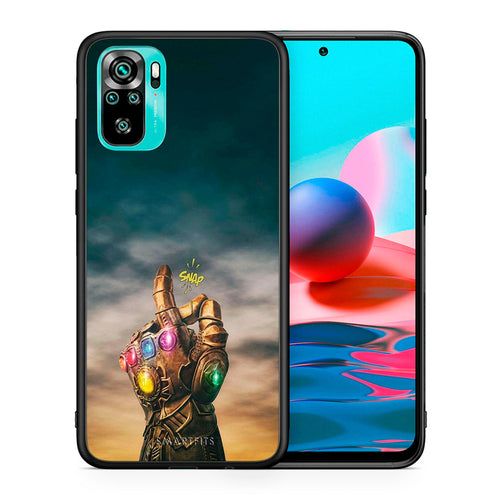 Θήκη Xiaomi Redmi Note 10 Infinity Snap από τη Smartfits με σχέδιο στο πίσω μέρος και μαύρο περίβλημα | Xiaomi Redmi Note 10 Infinity Snap case with colorful back and black bezels