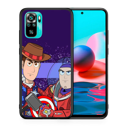 Θήκη Xiaomi Redmi Note 10 Infinity Story από τη Smartfits με σχέδιο στο πίσω μέρος και μαύρο περίβλημα | Xiaomi Redmi Note 10 Infinity Story case with colorful back and black bezels