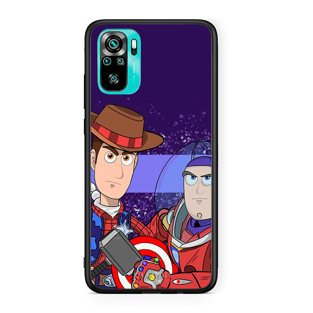 Xiaomi Redmi Note 10 Infinity Story θήκη από τη Smartfits με σχέδιο στο πίσω μέρος και μαύρο περίβλημα | Smartphone case with colorful back and black bezels by Smartfits