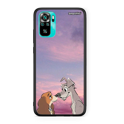Xiaomi Redmi Note 10 Lady And Tramp θήκη από τη Smartfits με σχέδιο στο πίσω μέρος και μαύρο περίβλημα | Smartphone case with colorful back and black bezels by Smartfits
