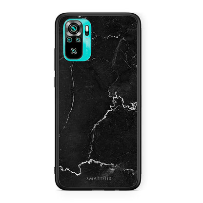 Xiaomi Redmi Note 10 Marble Black θήκη από τη Smartfits με σχέδιο στο πίσω μέρος και μαύρο περίβλημα | Smartphone case with colorful back and black bezels by Smartfits