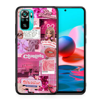 Thumbnail for Θήκη Αγίου Βαλεντίνου Xiaomi Redmi Note 10 Pink Love από τη Smartfits με σχέδιο στο πίσω μέρος και μαύρο περίβλημα | Xiaomi Redmi Note 10 Pink Love case with colorful back and black bezels