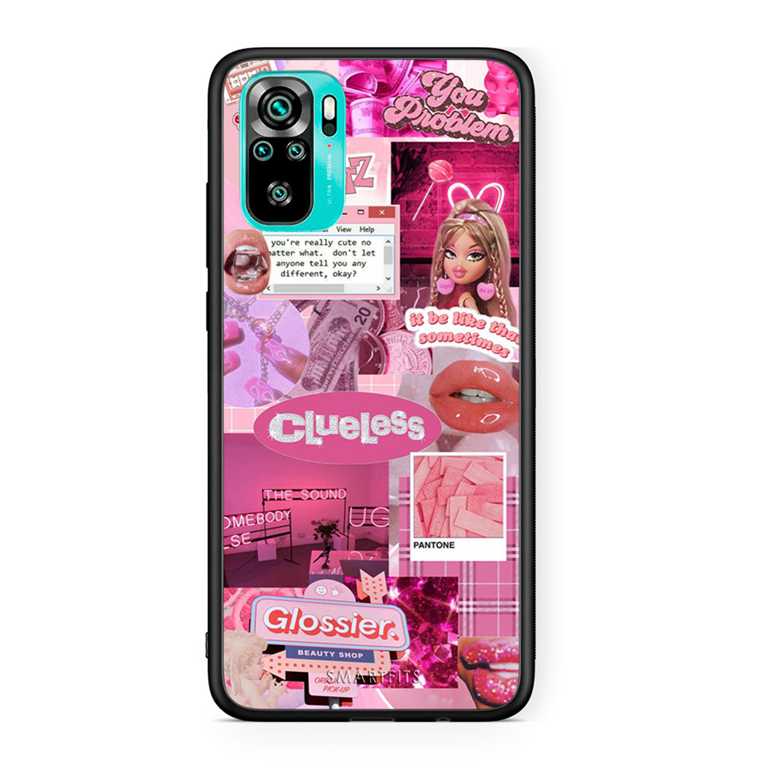 Xiaomi Redmi Note 10 Pink Love Θήκη Αγίου Βαλεντίνου από τη Smartfits με σχέδιο στο πίσω μέρος και μαύρο περίβλημα | Smartphone case with colorful back and black bezels by Smartfits