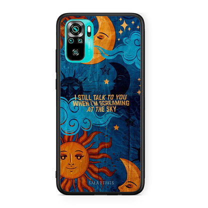 Xiaomi Redmi Note 10 Screaming Sky θήκη από τη Smartfits με σχέδιο στο πίσω μέρος και μαύρο περίβλημα | Smartphone case with colorful back and black bezels by Smartfits
