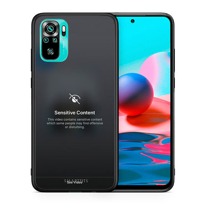 Θήκη Xiaomi Redmi Note 10 Sensitive Content από τη Smartfits με σχέδιο στο πίσω μέρος και μαύρο περίβλημα | Xiaomi Redmi Note 10 Sensitive Content case with colorful back and black bezels