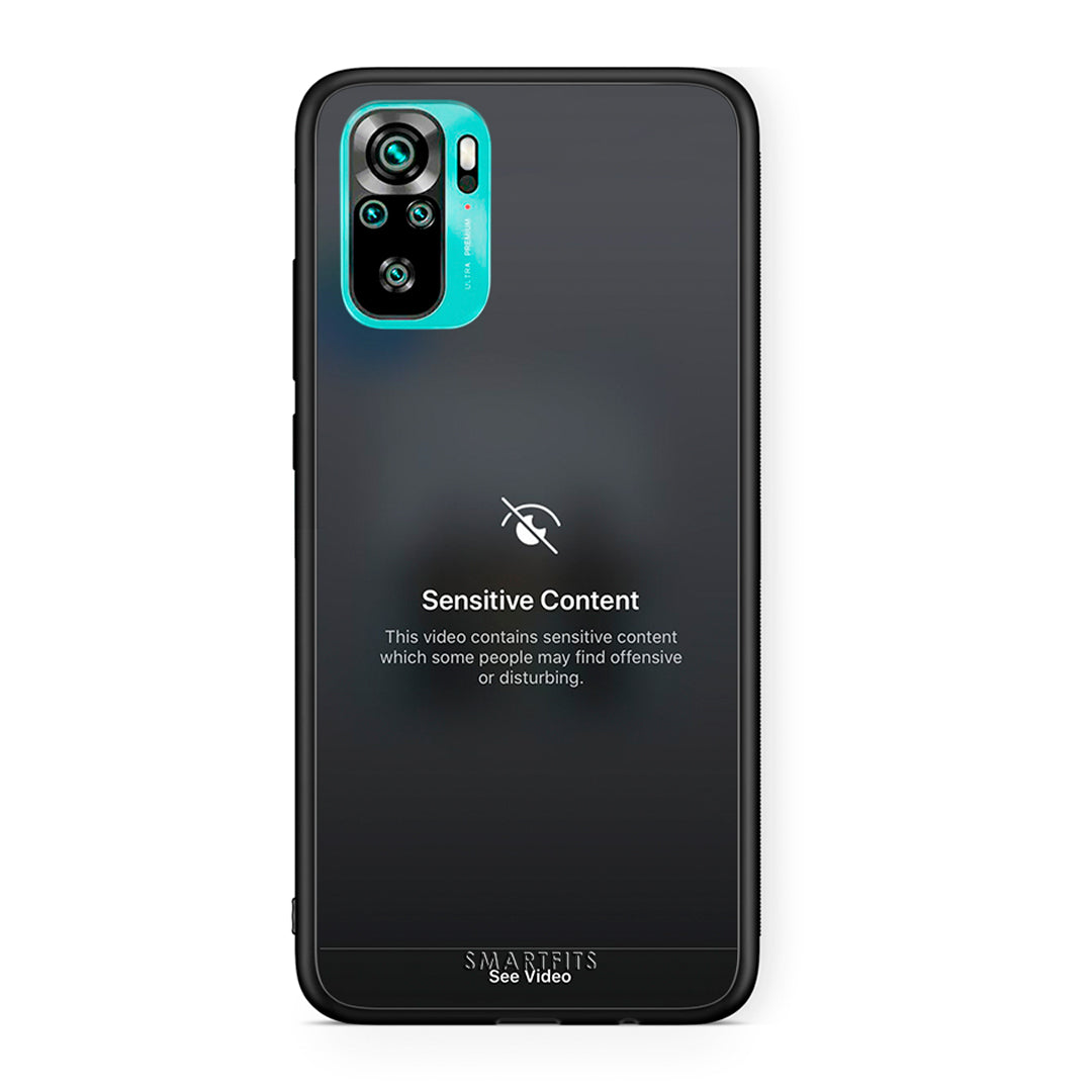Xiaomi Redmi Note 10 Sensitive Content θήκη από τη Smartfits με σχέδιο στο πίσω μέρος και μαύρο περίβλημα | Smartphone case with colorful back and black bezels by Smartfits