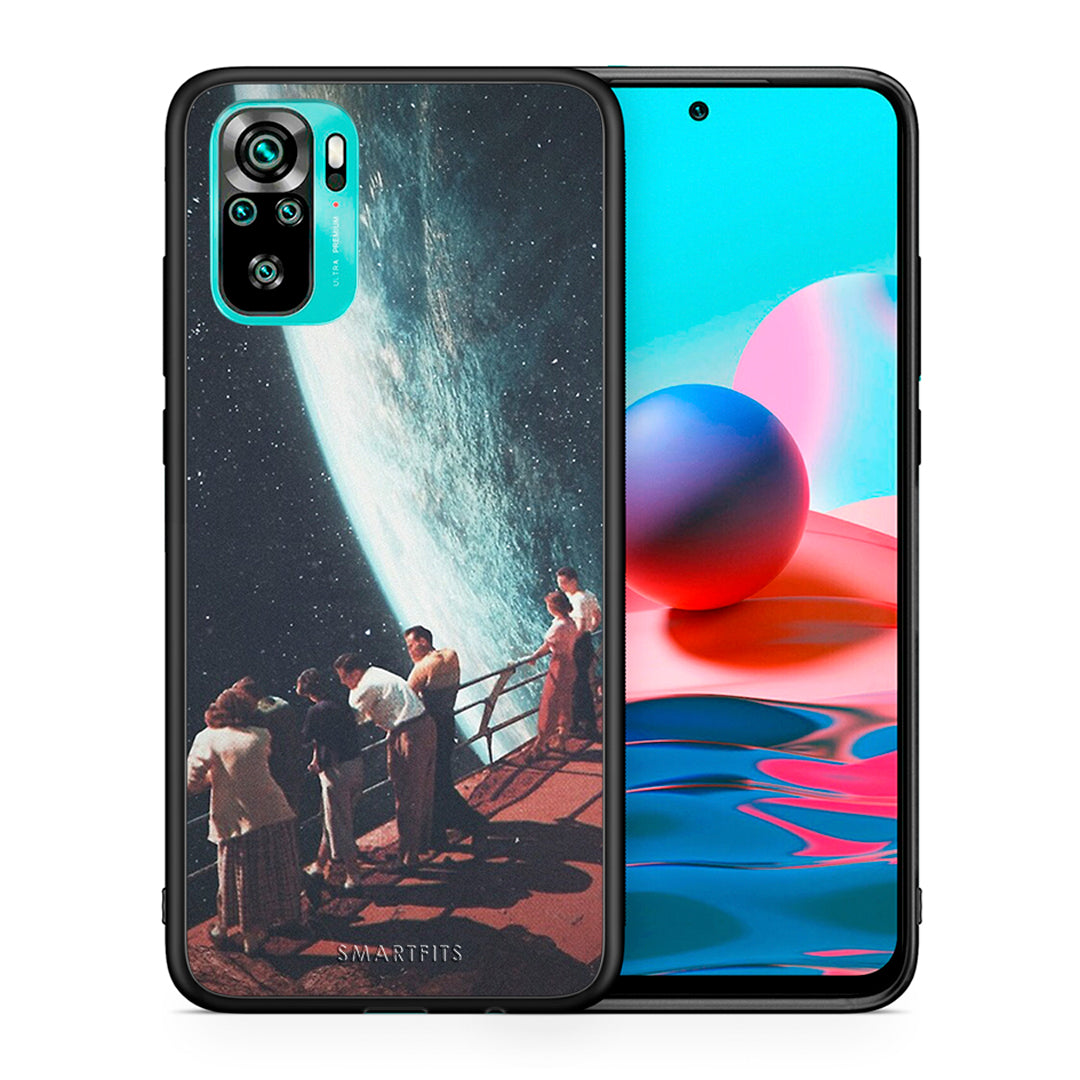 Θήκη Xiaomi Redmi Note 10 Surreal View από τη Smartfits με σχέδιο στο πίσω μέρος και μαύρο περίβλημα | Xiaomi Redmi Note 10 Surreal View case with colorful back and black bezels