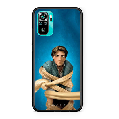 Xiaomi Redmi Note 10 Tangled 1 Θήκη Αγίου Βαλεντίνου από τη Smartfits με σχέδιο στο πίσω μέρος και μαύρο περίβλημα | Smartphone case with colorful back and black bezels by Smartfits