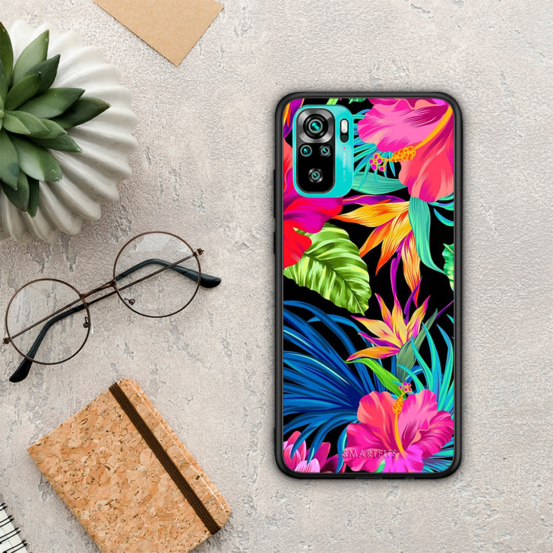 Tropical Flowers - Xiaomi Redmi Note 10S / 10 4G θήκη