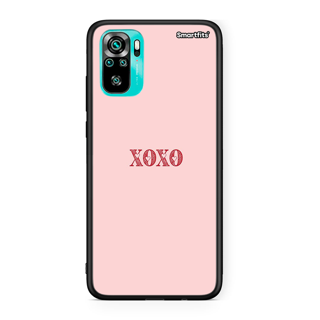 Xiaomi Redmi Note 10 XOXO Love θήκη από τη Smartfits με σχέδιο στο πίσω μέρος και μαύρο περίβλημα | Smartphone case with colorful back and black bezels by Smartfits