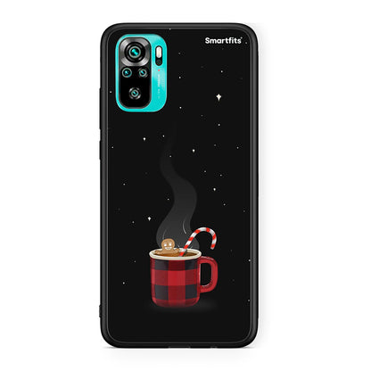Xiaomi Redmi Note 10 Xmas Bathing θήκη από τη Smartfits με σχέδιο στο πίσω μέρος και μαύρο περίβλημα | Smartphone case with colorful back and black bezels by Smartfits