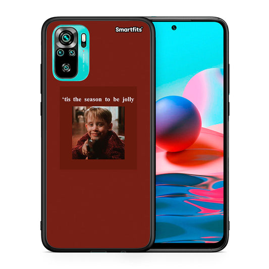 Θήκη Xiaomi Redmi Note 10 Xmas Ultimate Spirit από τη Smartfits με σχέδιο στο πίσω μέρος και μαύρο περίβλημα | Xiaomi Redmi Note 10 Xmas Ultimate Spirit case with colorful back and black bezels