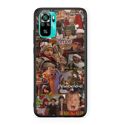 Xiaomi Redmi Note 10 Xmas Wishes θήκη από τη Smartfits με σχέδιο στο πίσω μέρος και μαύρο περίβλημα | Smartphone case with colorful back and black bezels by Smartfits
