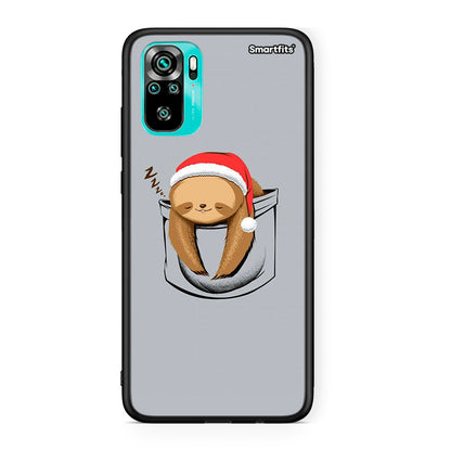 Xiaomi Redmi Note 10 Xmas Zzzz θήκη από τη Smartfits με σχέδιο στο πίσω μέρος και μαύρο περίβλημα | Smartphone case with colorful back and black bezels by Smartfits