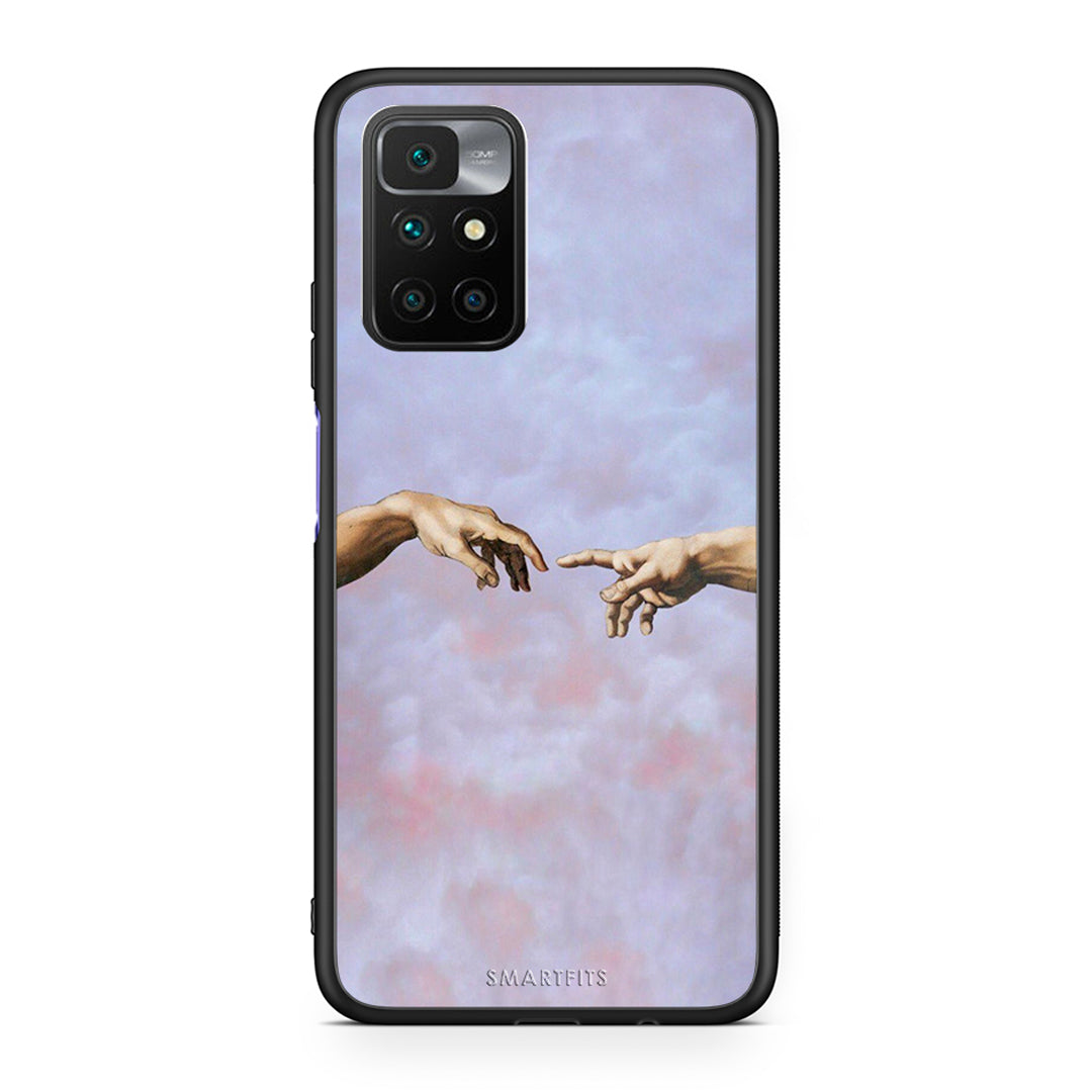 Xiaomi Redmi 10/Redmi Note 11 4G Adam Hand θήκη από τη Smartfits με σχέδιο στο πίσω μέρος και μαύρο περίβλημα | Smartphone case with colorful back and black bezels by Smartfits