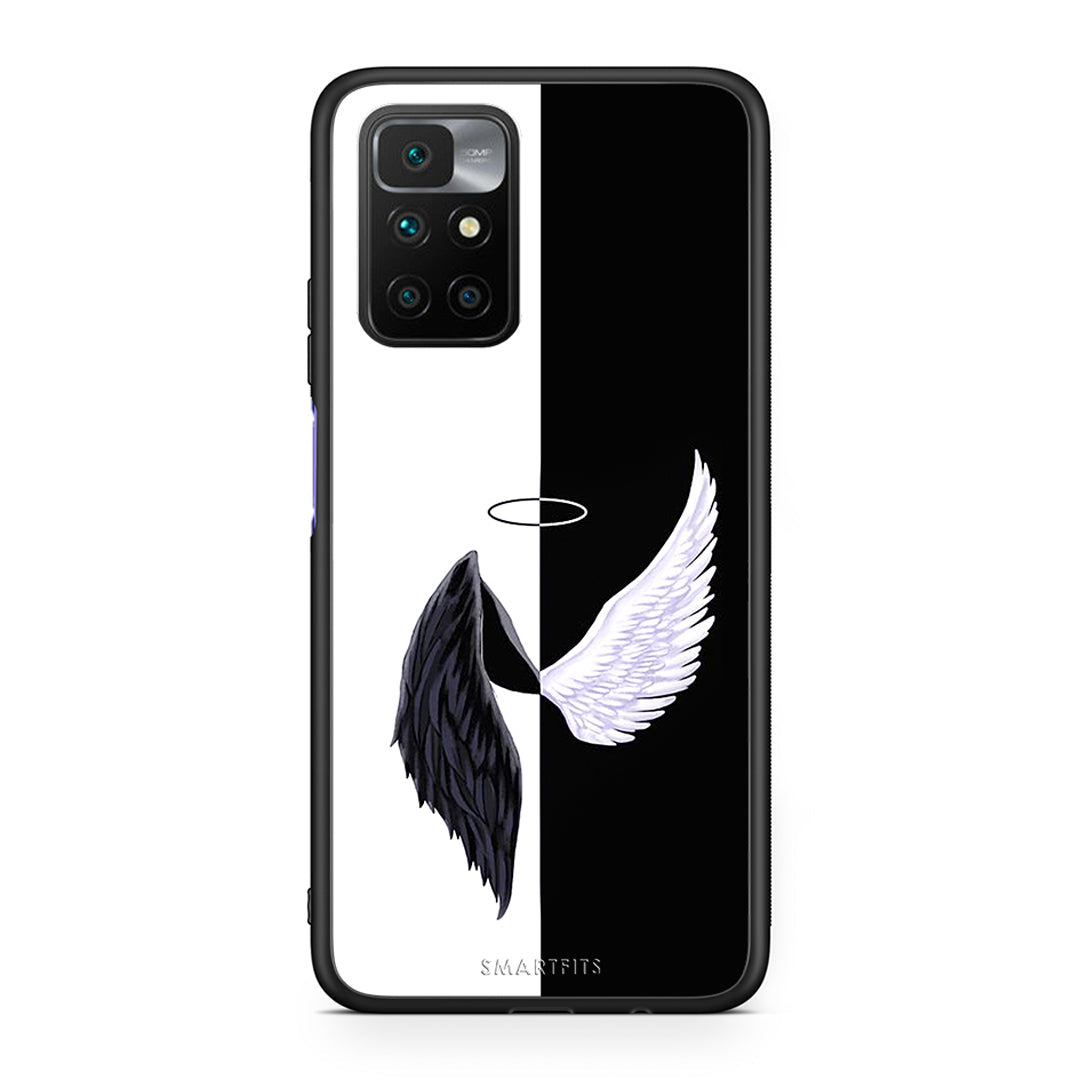 Xiaomi Redmi 10/Redmi Note 11 4G Angels Demons θήκη από τη Smartfits με σχέδιο στο πίσω μέρος και μαύρο περίβλημα | Smartphone case with colorful back and black bezels by Smartfits