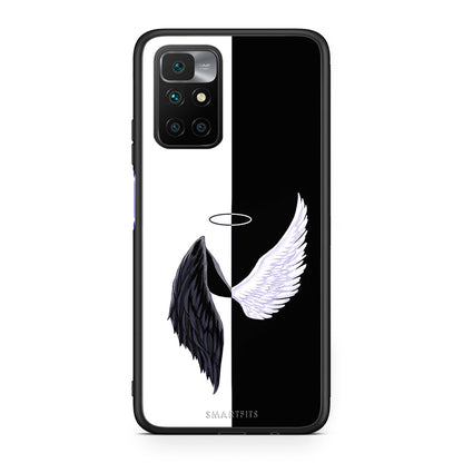 Xiaomi Redmi 10/Redmi Note 11 4G Angels Demons θήκη από τη Smartfits με σχέδιο στο πίσω μέρος και μαύρο περίβλημα | Smartphone case with colorful back and black bezels by Smartfits